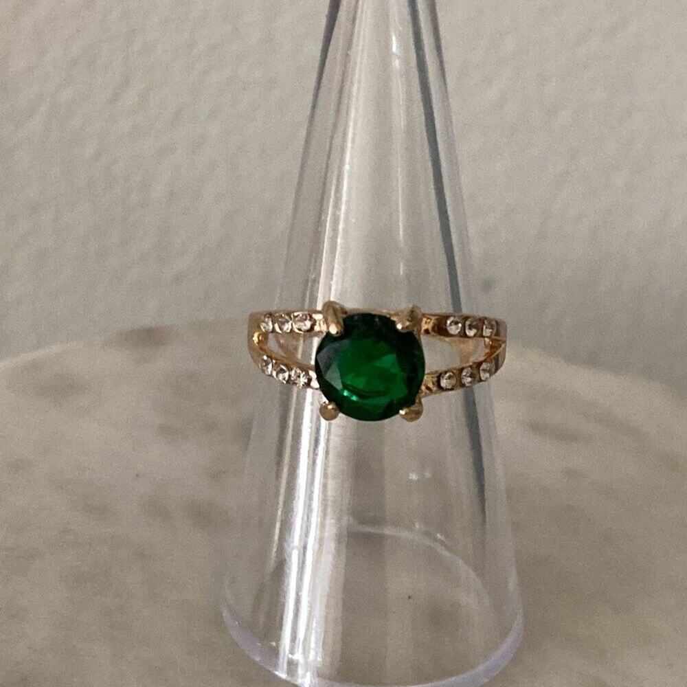 New fashion ring gold tone cz - special occasion wedding engagement holiday